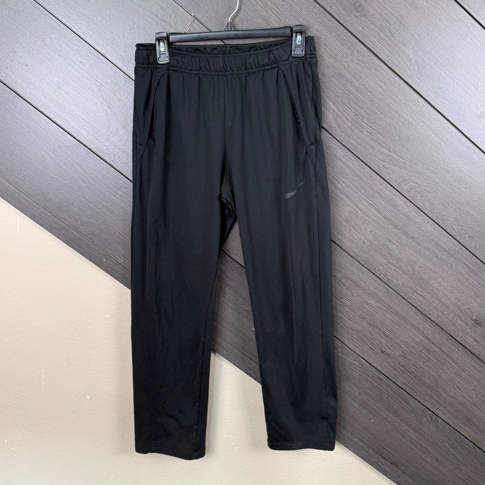 Nike Dri-FIT Standard Fit Men's Small Black Athletic Training Pants Athleisure
